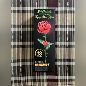 “Long Stem Rose” Building Set by Brickcraft